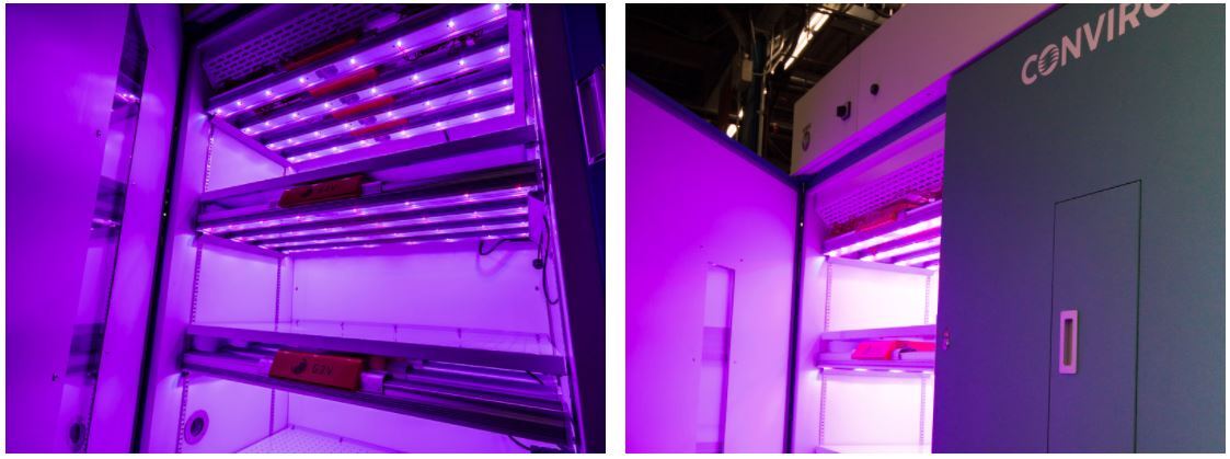 G2V LED lights Conviron Plant Growth Chamber